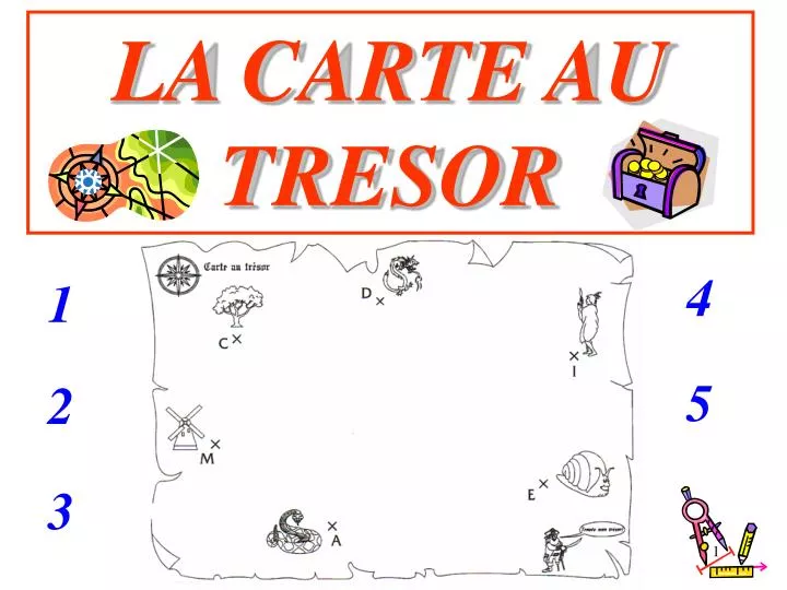 PPT LA CARTE AU TRESOR PowerPoint Presentation ID la carte au tresor