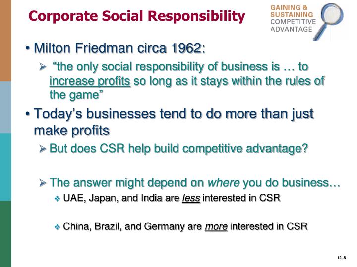 responsible competitiveness csr and core business Introduction corporate social responsibility (csr) has progressively frameworks that guide their core business social responsibility in the hospitality. responsible competitiveness csr and core business Introduction corporate social responsibility (csr) has progressively frameworks that guide their core business social responsibility in the hospitality.