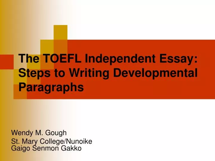 toefl independent essay toefl independent essay