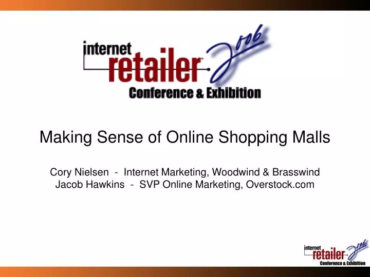 PPT - Making Sense of Online Shopping Malls PowerPoint Presentation ...