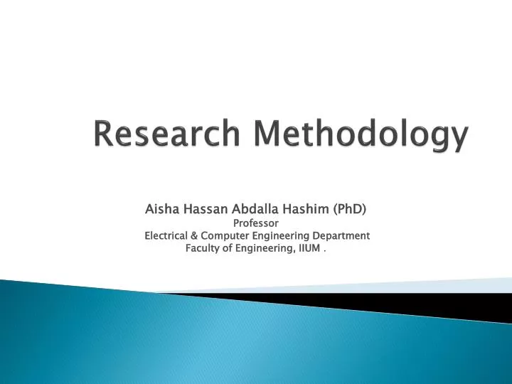 presents written research methodology ppt