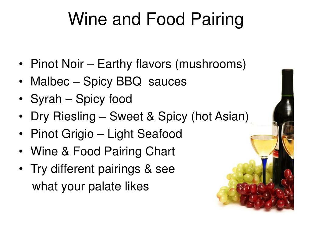 Malbec Food Pairing Chart