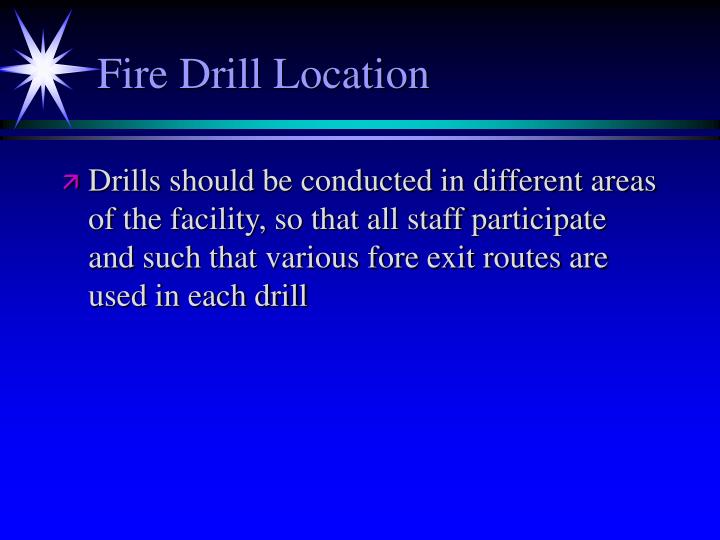 PPT - FIRE DRILLS PowerPoint Presentation - ID:5461674