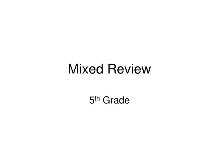 mixed review n.