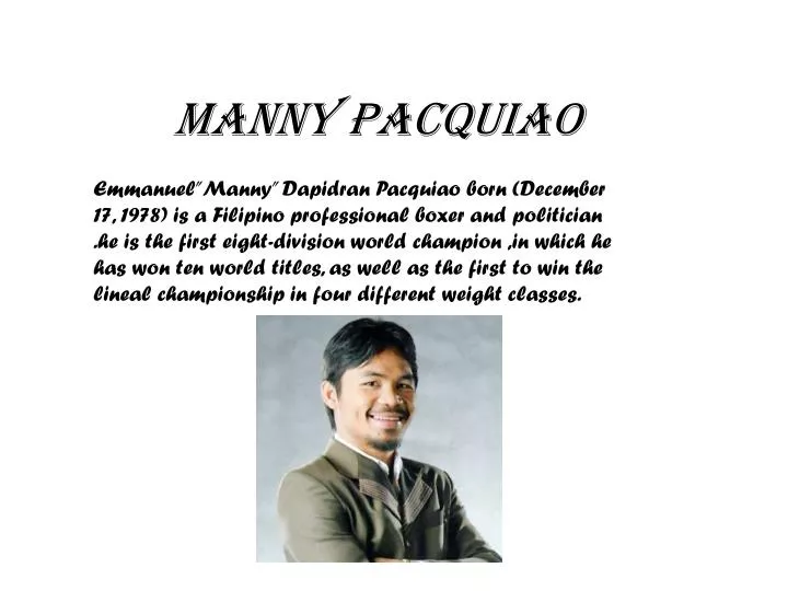 manny pacquiao n.