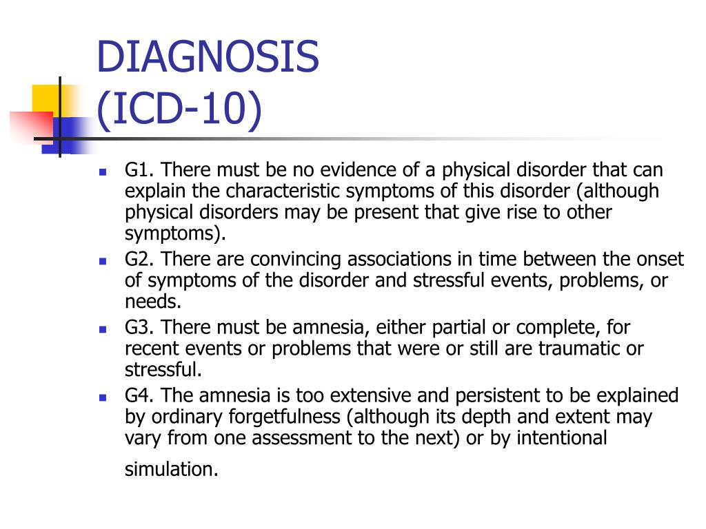 amnesia icd 10 amnesia icd 10