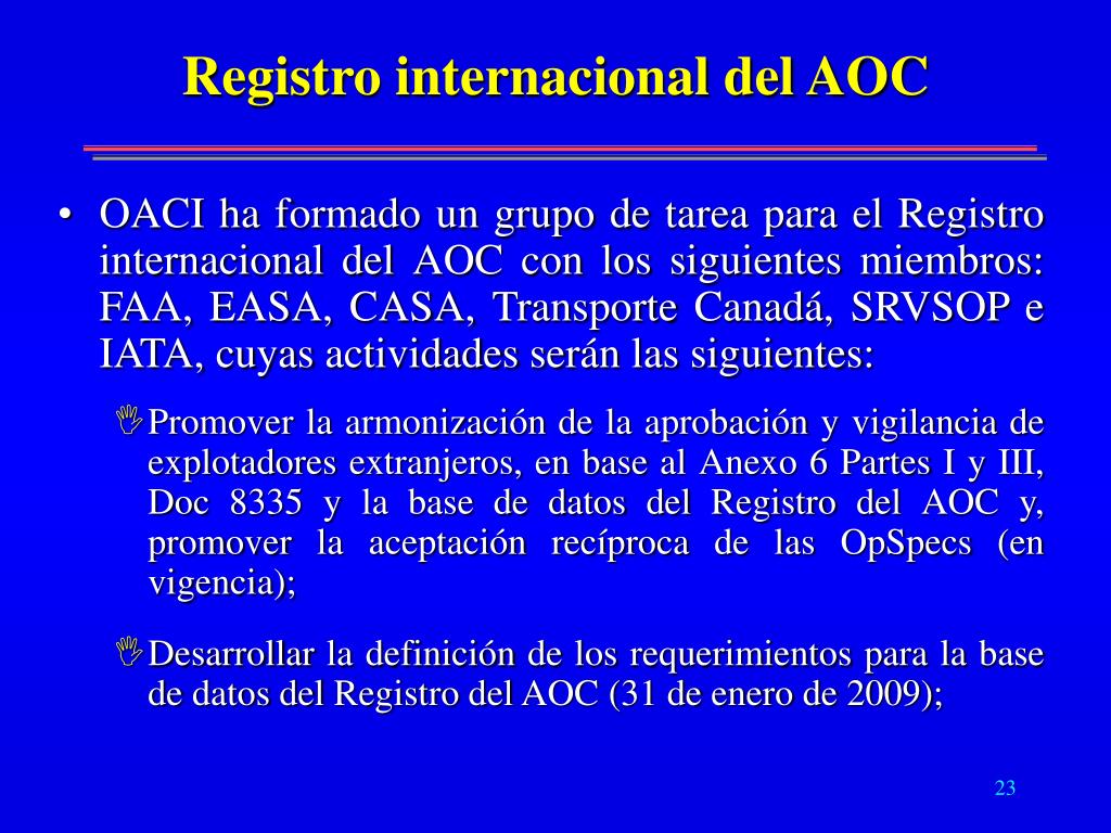 PPT - Módulo 7 Enmienda 32 y 13 Anexo 6 Parte I y III, Doc 8335 actual ...