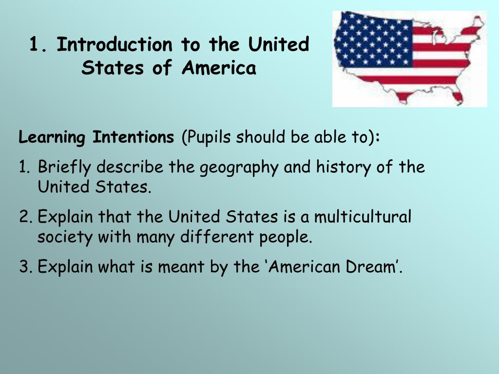presentation about the us