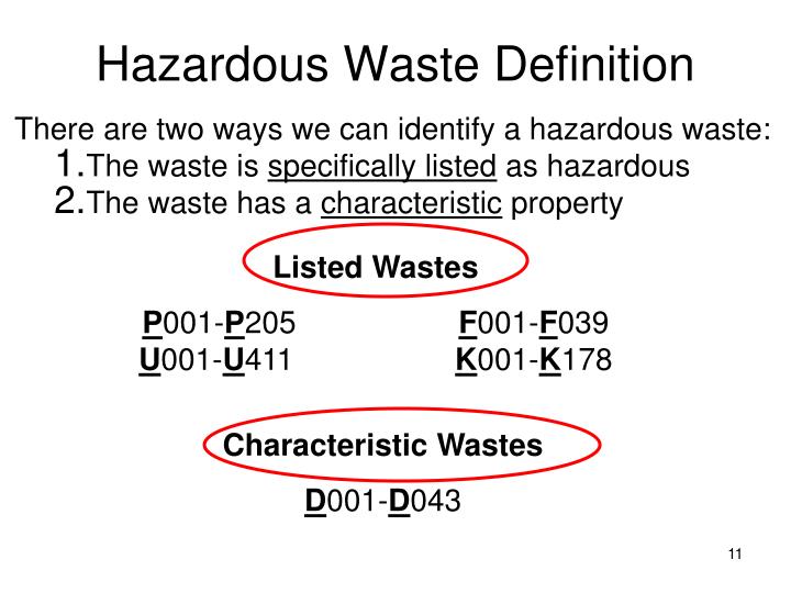 PPT Hazardous Waste Determination PowerPoint Presentation ID5464804