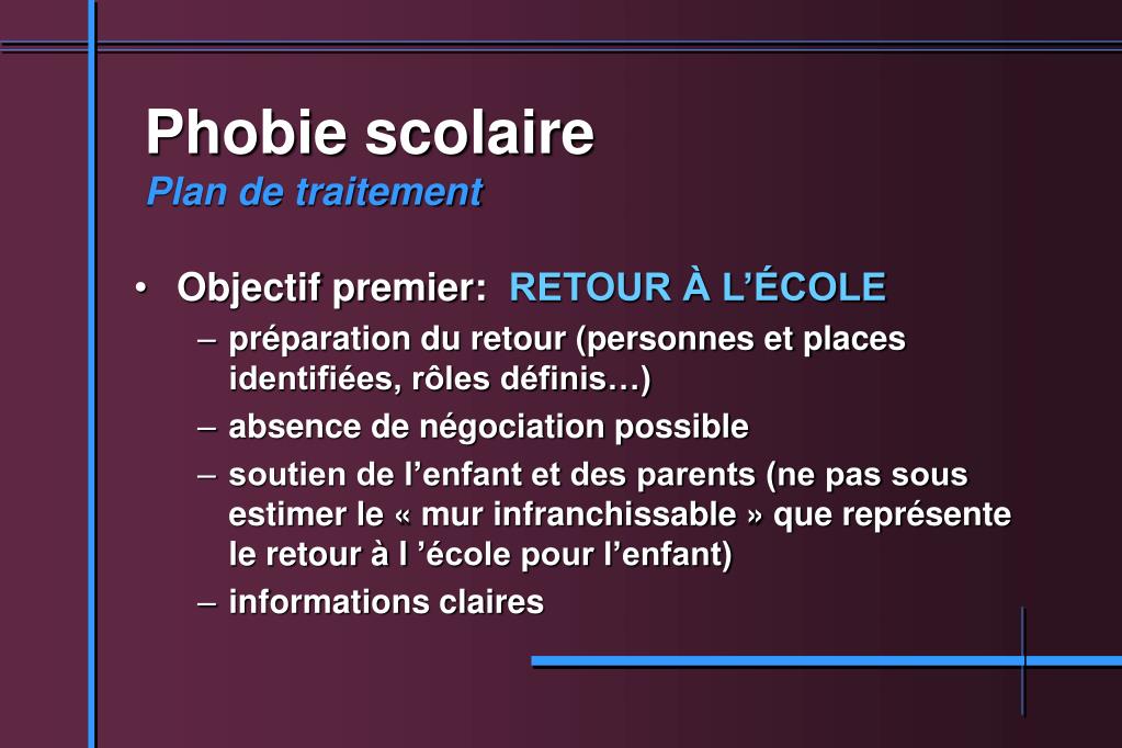 PPT - Phobie scolaire « Courage… Fuyons » PowerPoint Presentation - ID ...