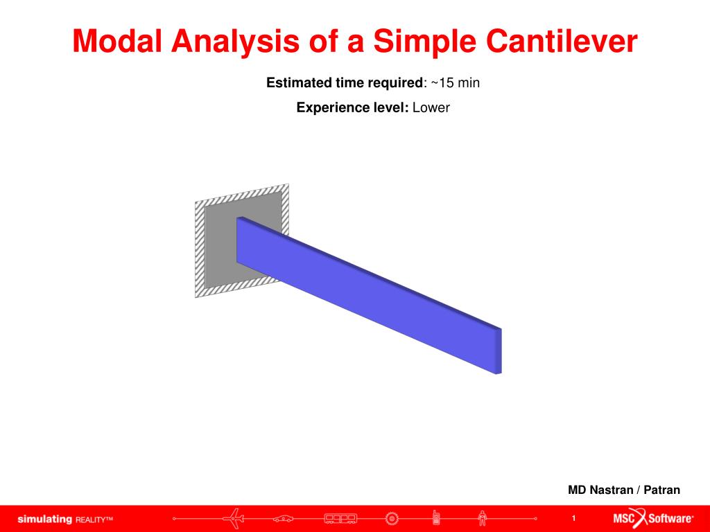 PPT - Modal Analysis of a Simple Cantilever PowerPoint Presentation, free  download - ID:5465996