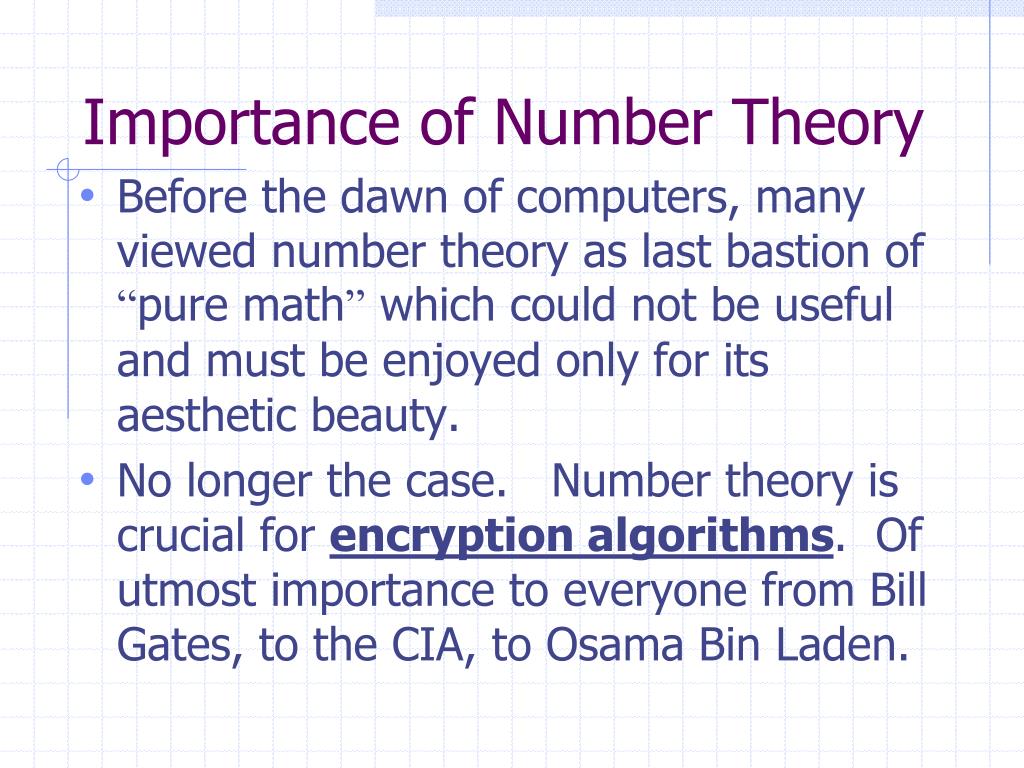 basic number theory powerpoint