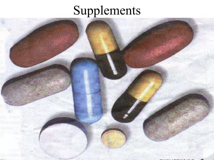supplements n.