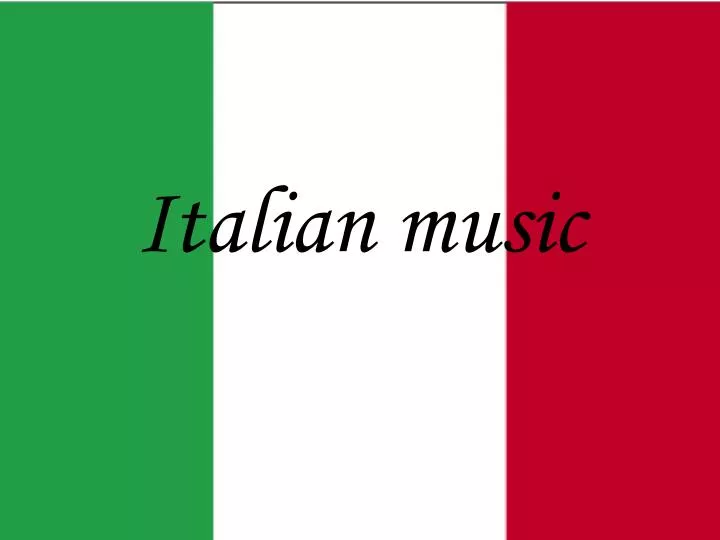 PPT Italian music PowerPoint Presentation, free download