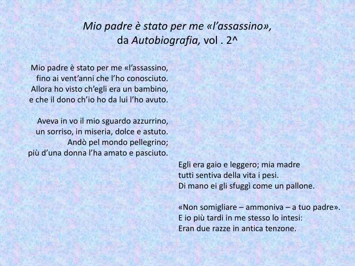 Godi Fanciullo Mio Stato Soave Stagion Lieta è Cotesta PPT - UMBERTO SABA PowerPoint Presentation - ID:5467399