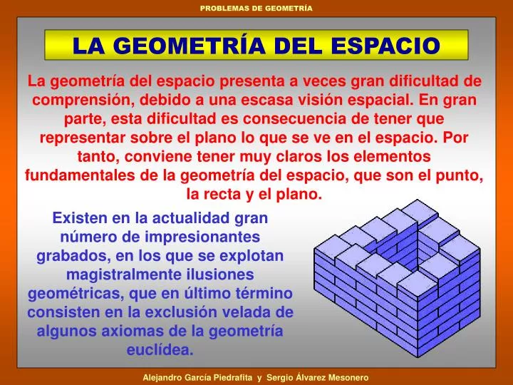 PPT - LA GEOMETRÍA DEL ESPACIO PowerPoint Presentation, free download