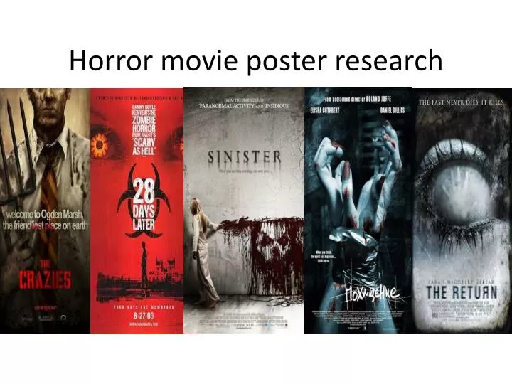horror movie poster research n.