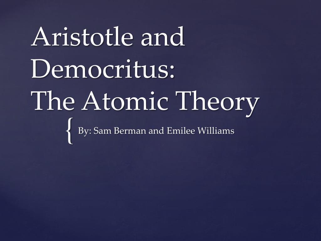 democritus contribution to the atom