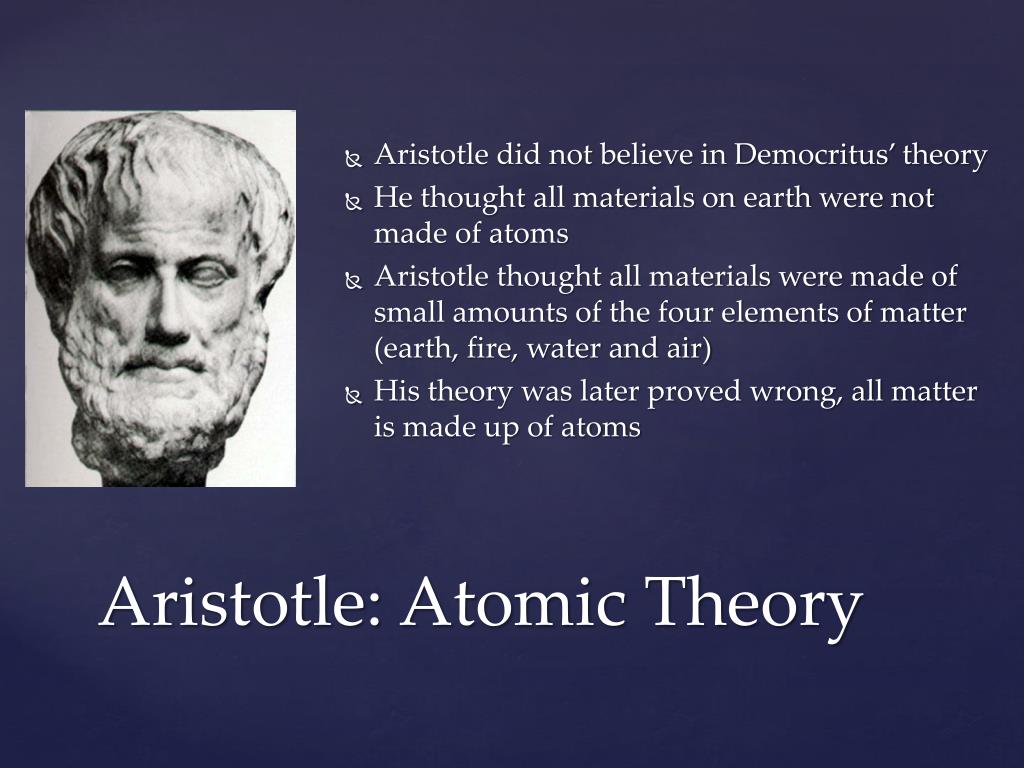 aristotle atomic theory.