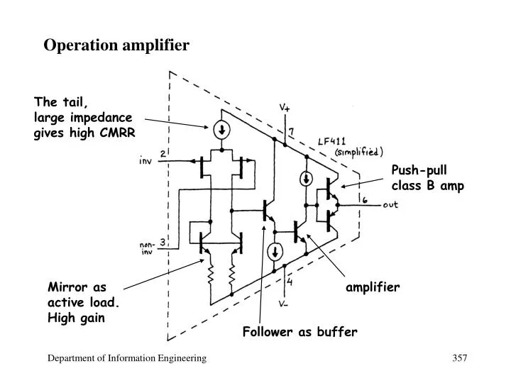 operation amplifier n.