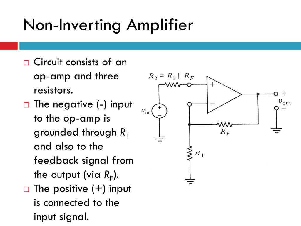 non investing op amp feedback resistor