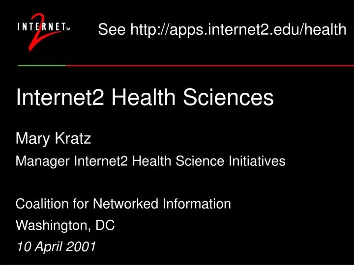 internet2 health sciences n.