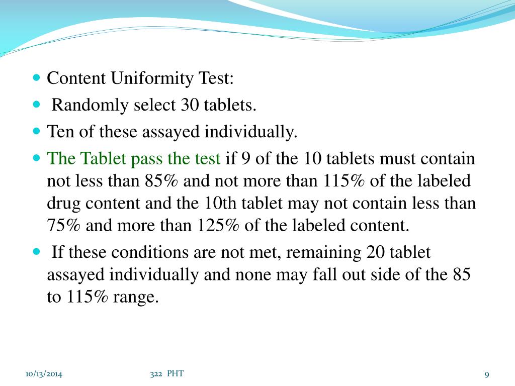 PPT - Tablet evaluation test 322 PHT PowerPoint Presentation, free download  - ID:5470239