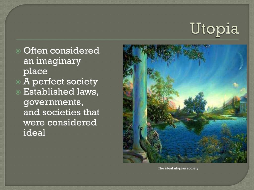 essay about an utopian society