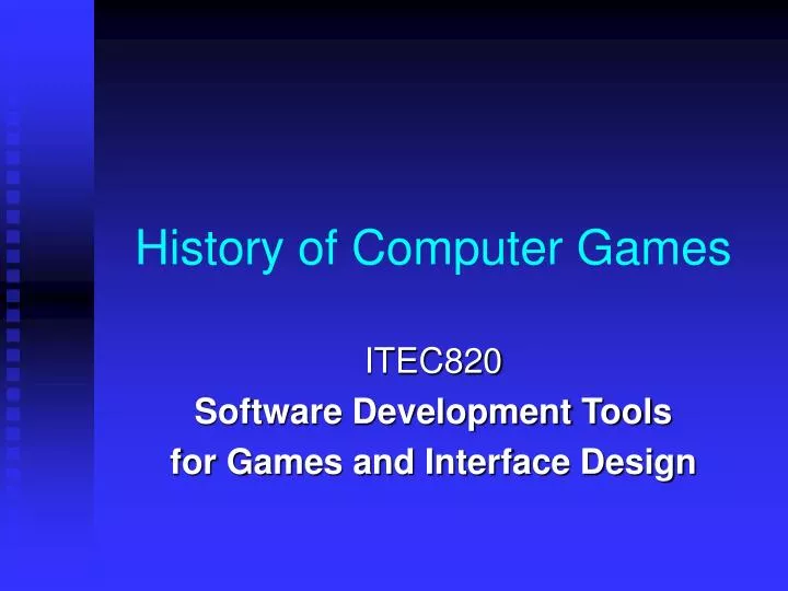 ppt on computer games Powerpoint presentation learning to play: re-thinking computer.