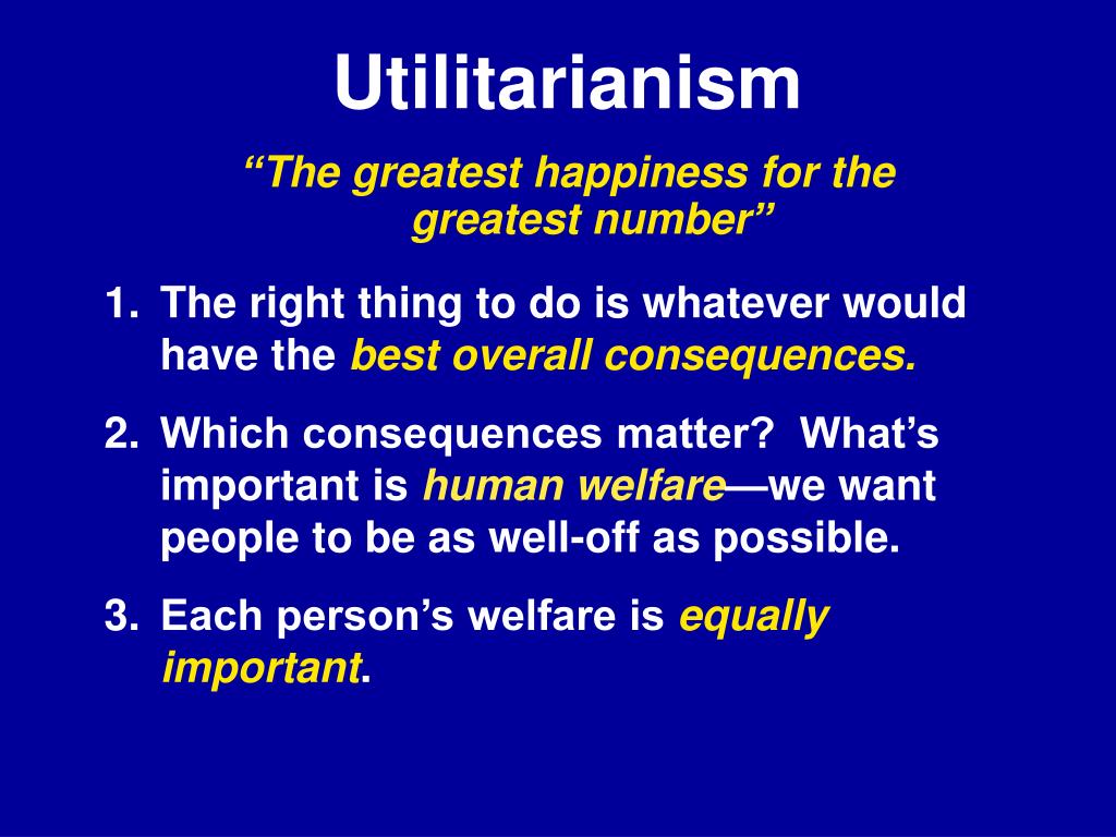 PPT Utilitarianism PowerPoint Presentation, free download ID5472033