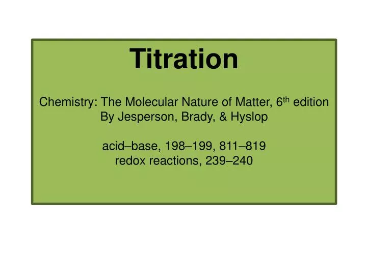 titration lab write up Angelica rodriguez 05/14/13 period 4 acid-base crime scene titration introduction: titration is a lab technique used to determine theexact concen. titration lab write up Angelica rodriguez 05/14/13 period 4 acid-base crime scene titration introduction: titration is a lab technique used to determine theexact concen.