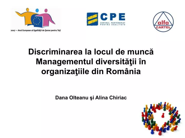 PPT - Forme şi efecte ale discriminării angajaţilor în organizaţii/companii  PowerPoint Presentation - ID:5472778