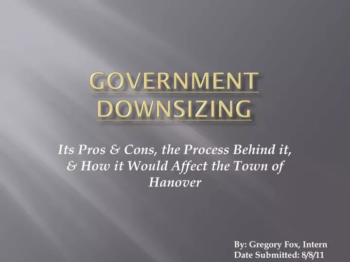 PPT - Government Downsizing PowerPoint Presentation, free download - ID ...