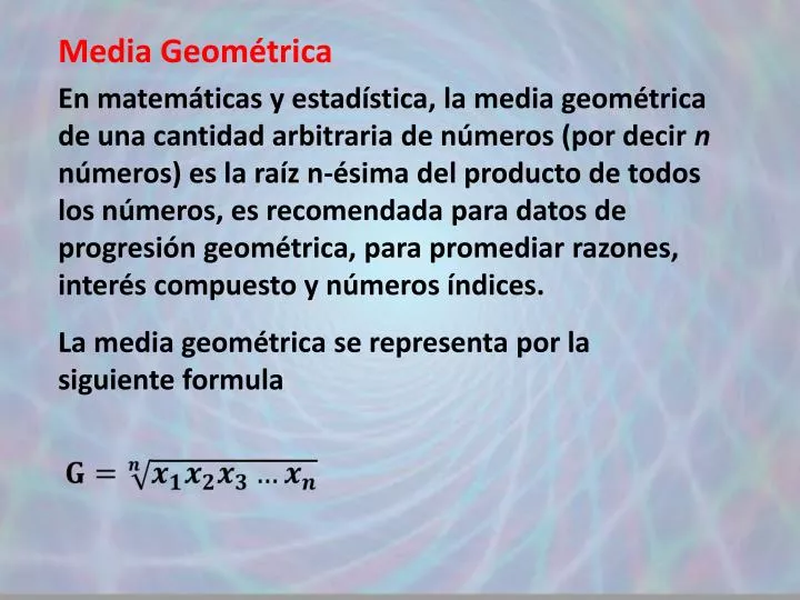 PPT - Media Geométrica PowerPoint Presentation, free download - ID:5473782