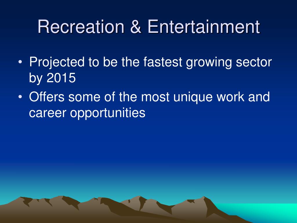 PPT Recreation & Entertainment PowerPoint Presentation, free download