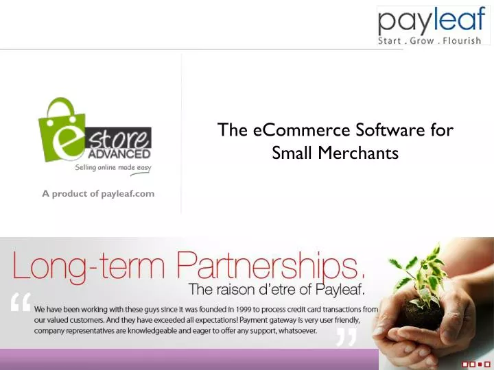 the ecommerce software for small merchants n.