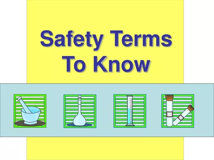 PPT Safety Terms To Know PowerPoint Presentation, free download ID