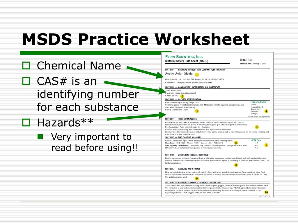 PPT How To Read A MSDS PowerPoint Presentation Free Download ID