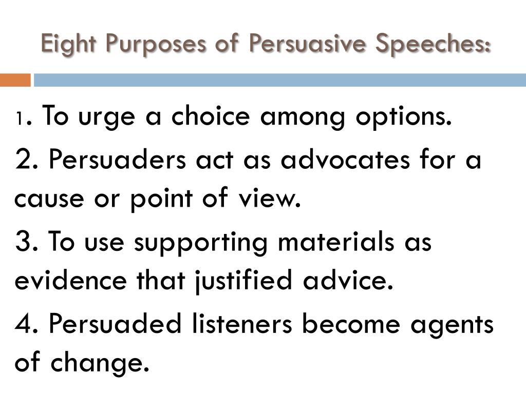 what is persuasive speech purpose
