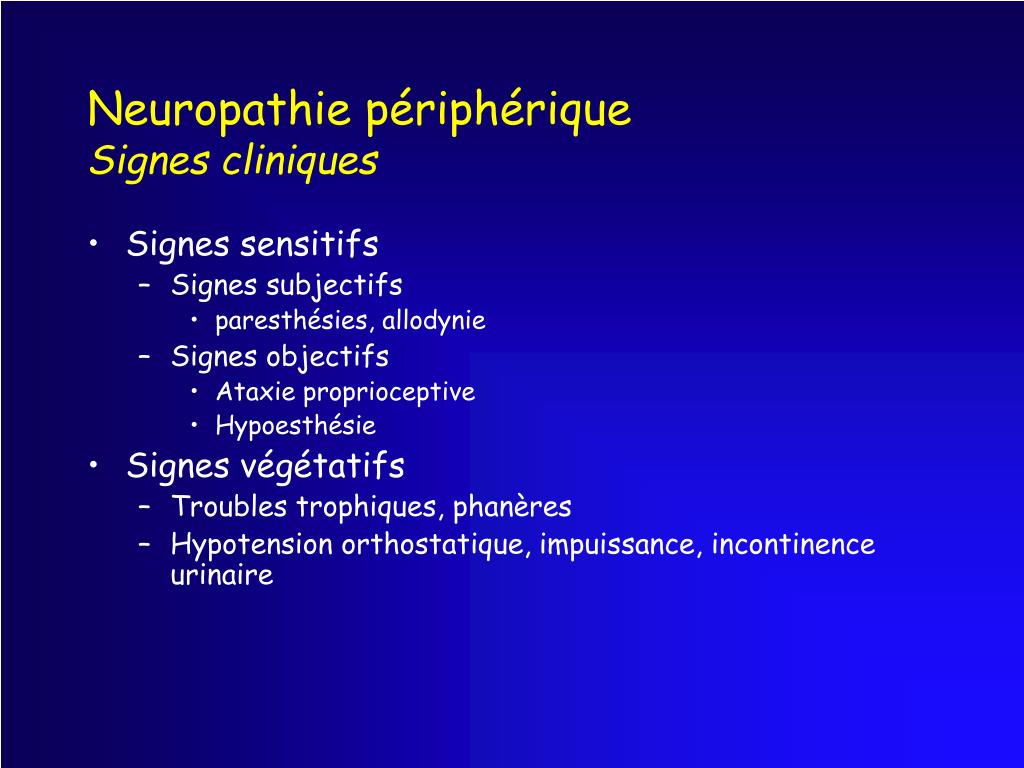Cen neuropathies périphériques