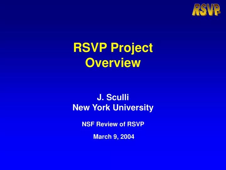 rsvp project overview n.
