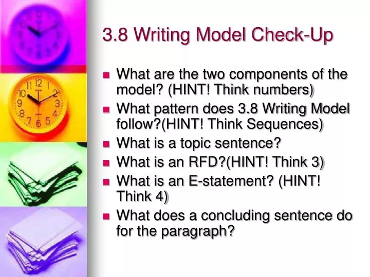 3 8 writing model check up n.