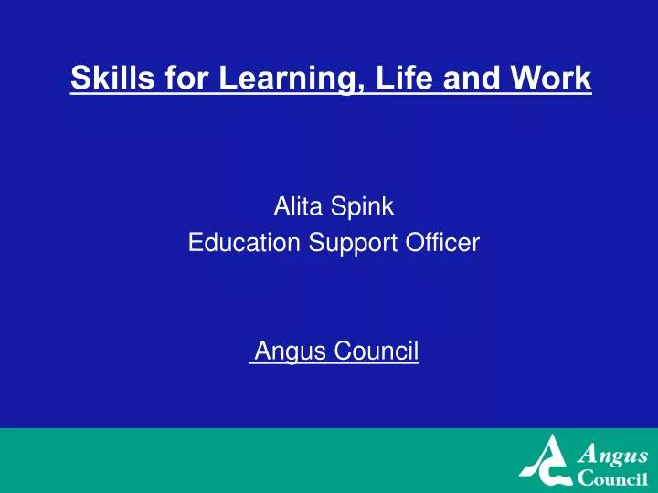 skills for learning life and work n.