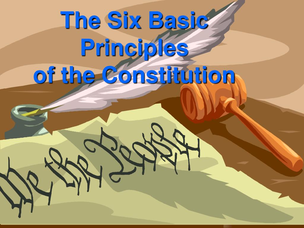 essay about the principles of constitution