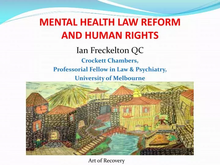 mental health law reform and human rights n.