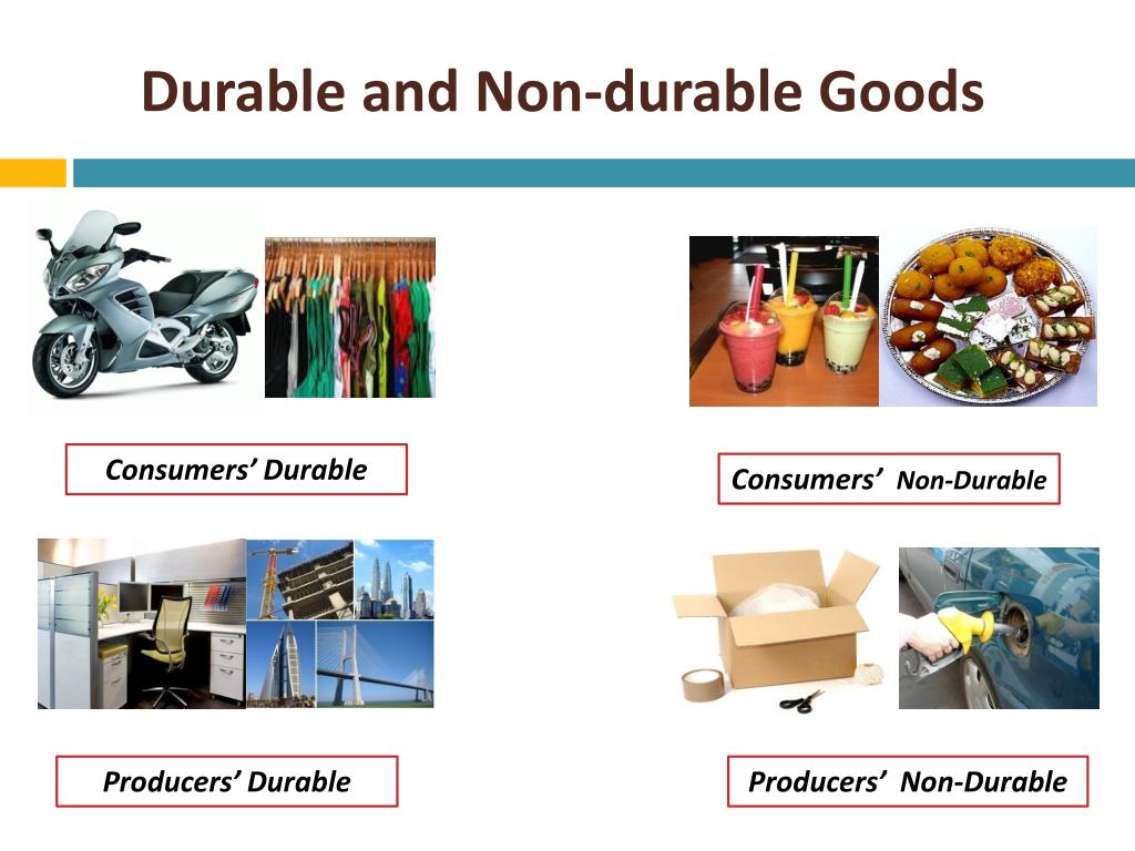 Nondurable Goods Example