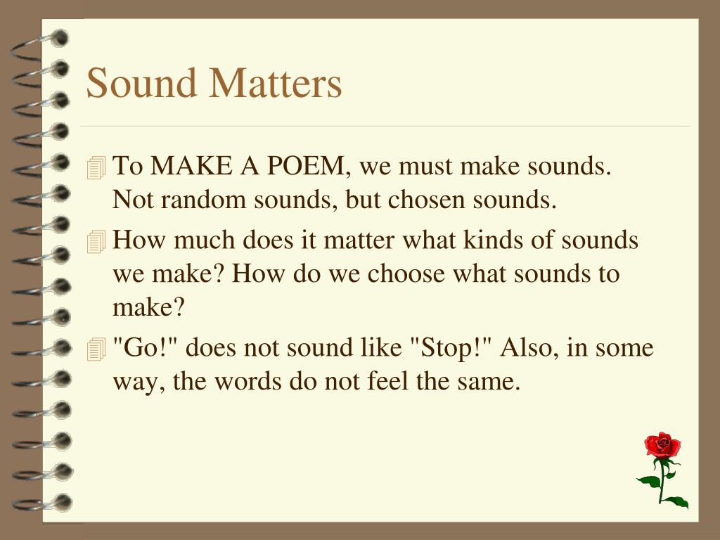 essay on sound in poetry