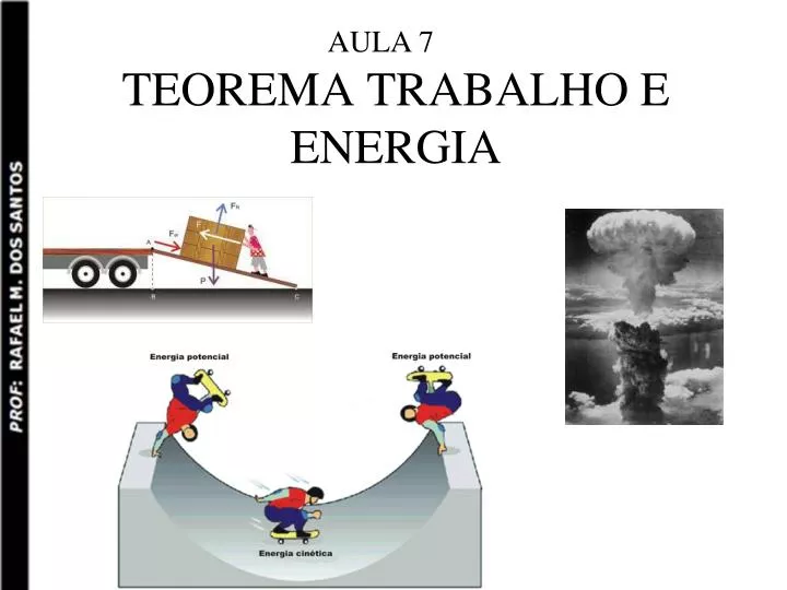 PPT - TEOREMA TRABALHO E ENERGIA PowerPoint Presentation, free download ...