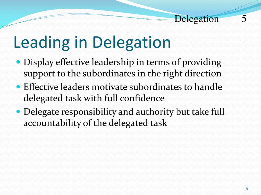 effective delegation powerpoint presentation