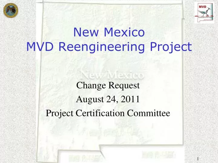 PPT New Mexico MVD Reengineering Project PowerPoint Presentation